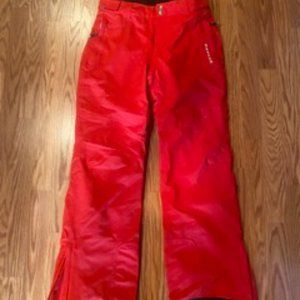 Cherry Red Ski Pants